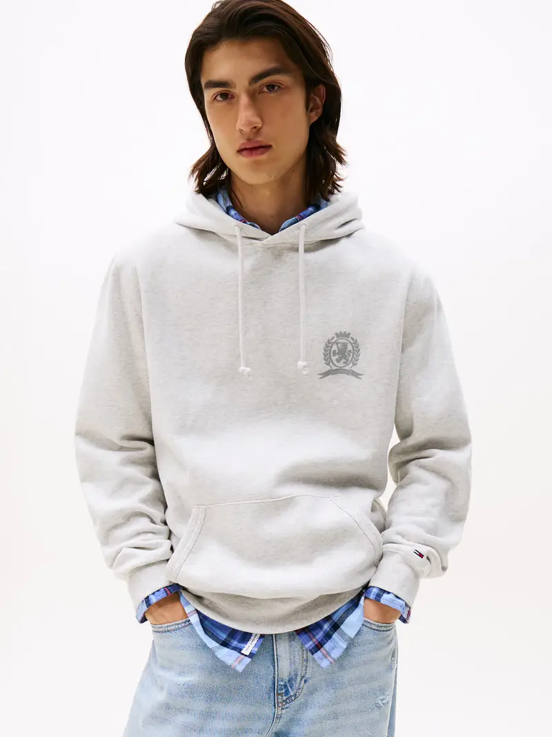 Felpa 'PLAY' blu / grigio / verde pastello / rosso scuro miniatura 2