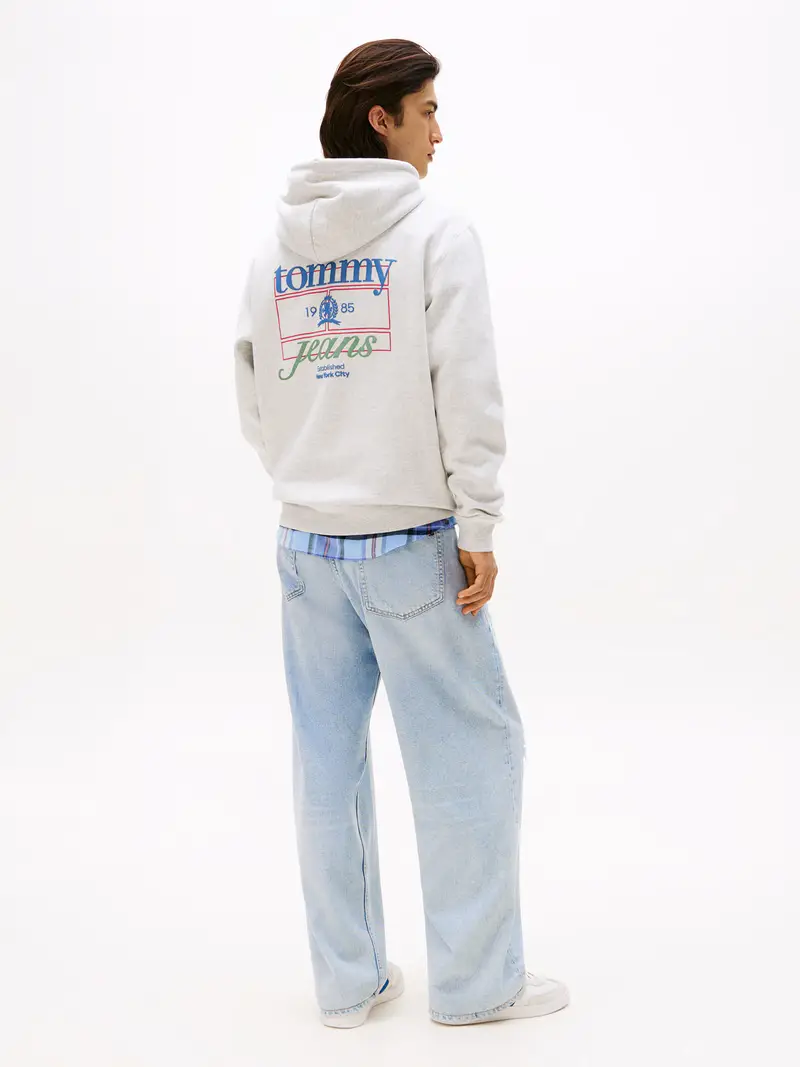 Felpa 'PLAY' blu / grigio / verde pastello / rosso scuro miniatura 3