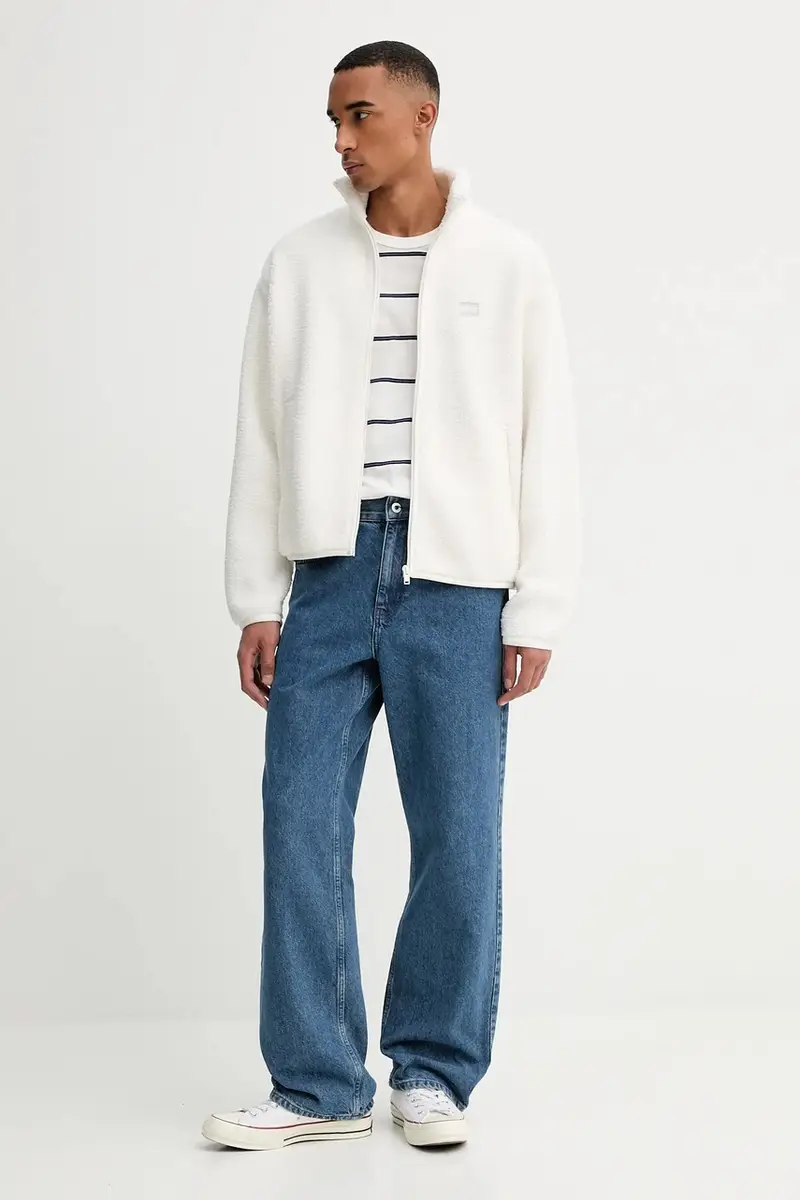 felpa uomo colore beige con applicazione DM0DM22078 miniatura 2