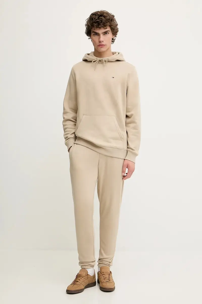 felpa uomo colore beige con cappuccio DM0DM20742 miniatura 2