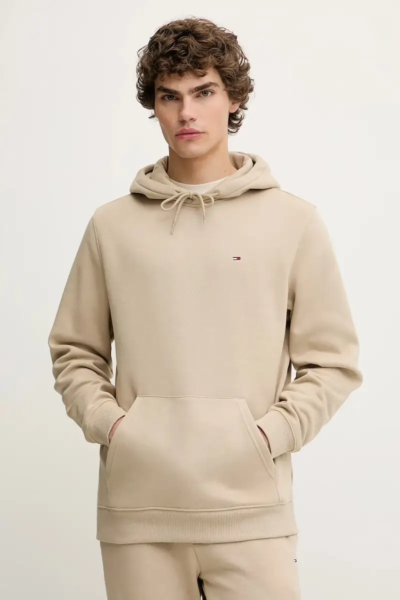 felpa uomo colore beige con cappuccio DM0DM20742