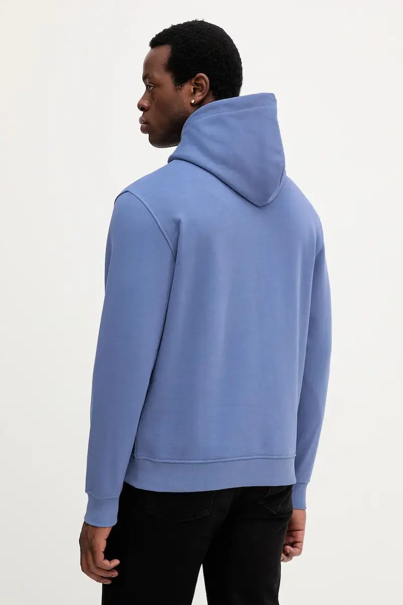 felpa uomo colore beige con cappuccio DM0DM20746 Blu miniatura 2