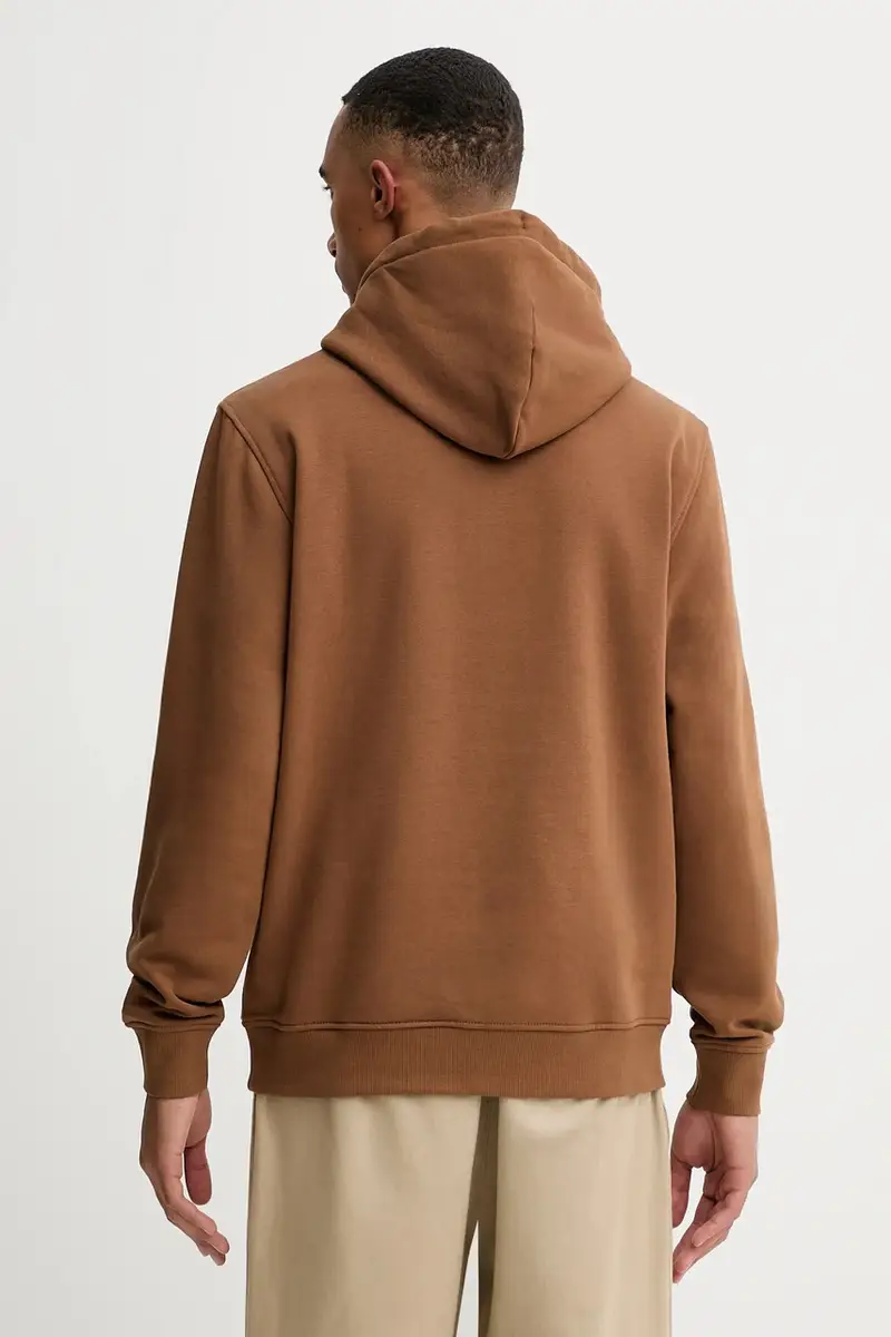 felpa uomo colore beige con cappuccio DM0DM20746 Marrone miniatura 3