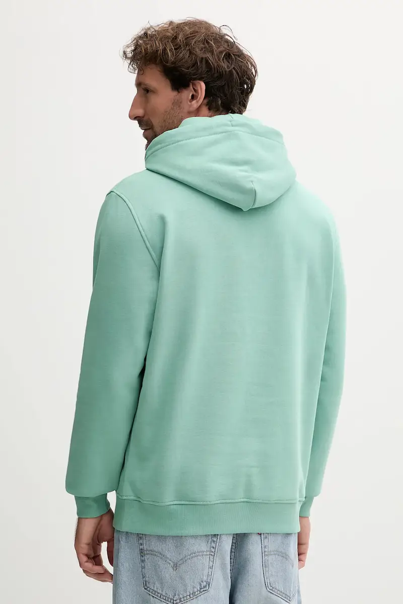 felpa uomo colore beige con cappuccio DM0DM20746 Verde miniatura 2