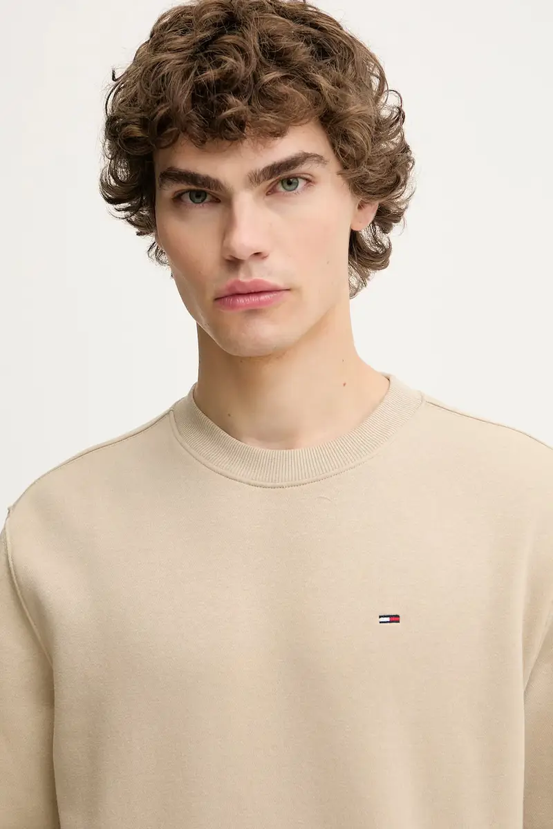 felpa uomo colore beige DM0DM20741 miniatura 3