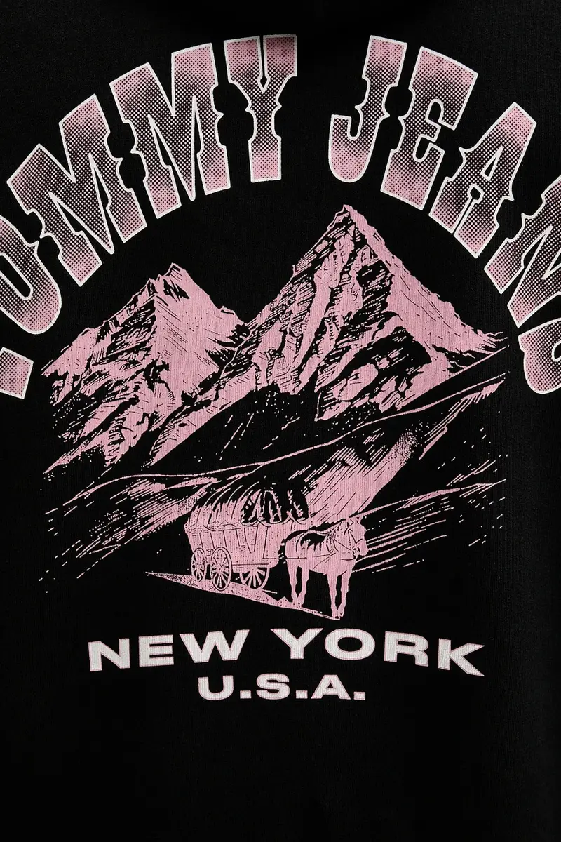 felpa uomo colore nero con cappuccio DM0DM22088 miniatura 5