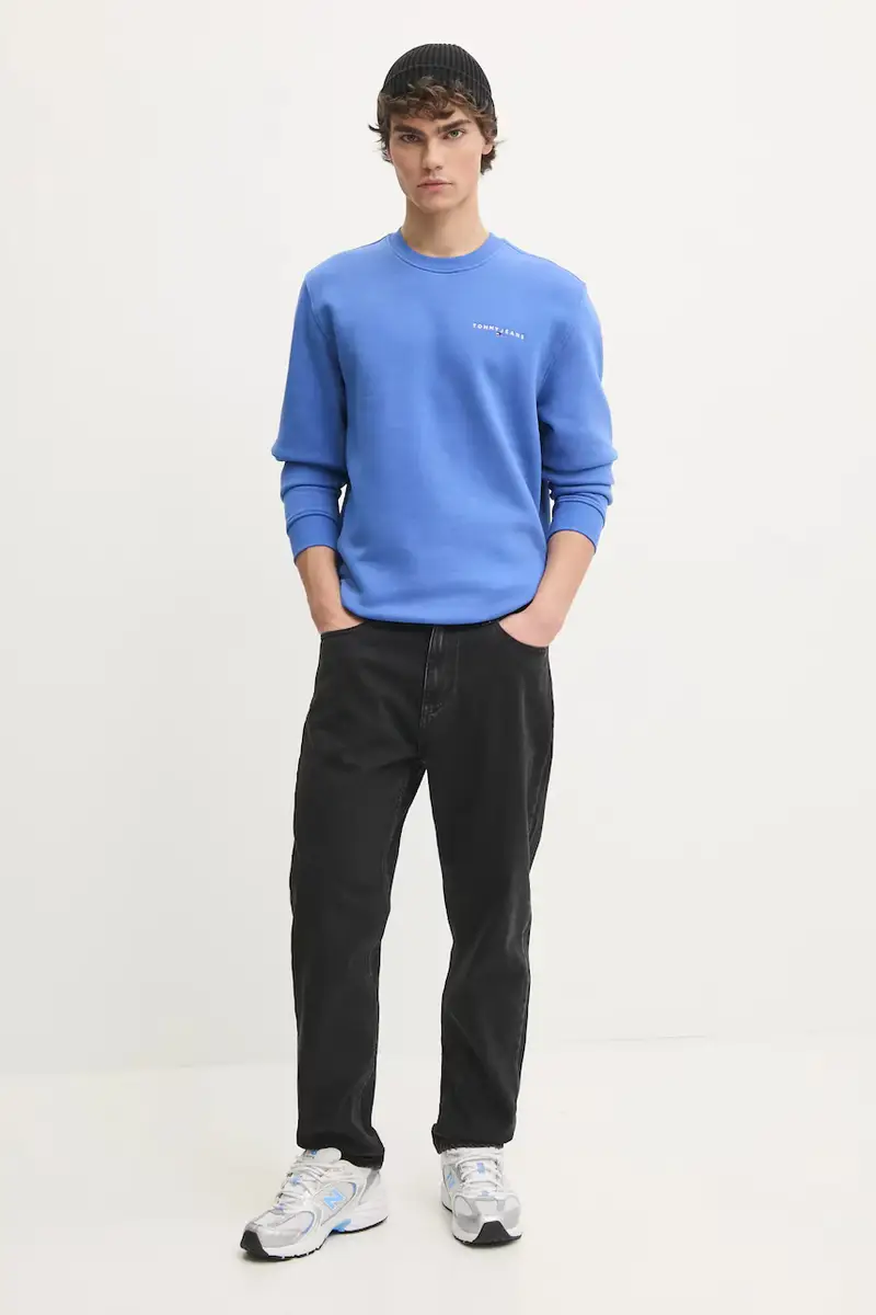 felpa uomo colore turchese DM0DM20249 Violetto miniatura 2