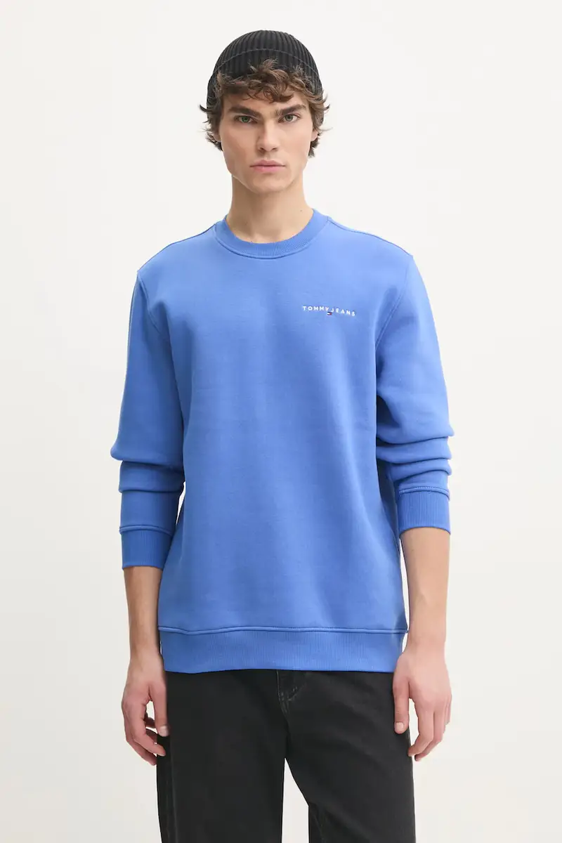 felpa uomo colore turchese DM0DM20249 Violetto