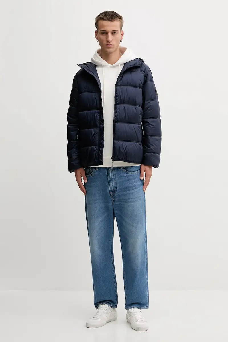 felpa uomo colore verde con cappuccio con applicazione DM0DM20738 Beige miniatura 2