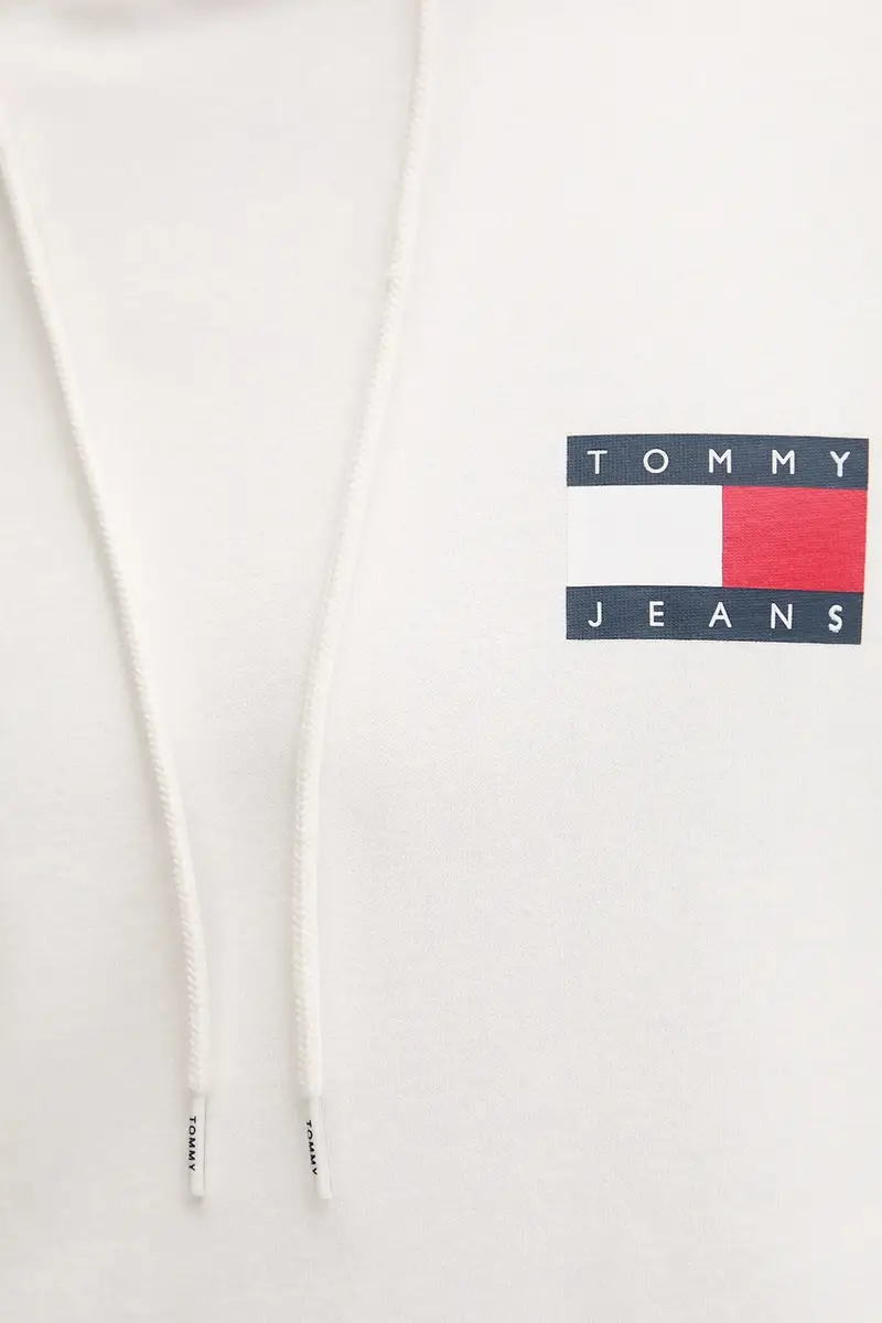 felpa uomo colore verde con cappuccio con applicazione DM0DM20738 Beige miniatura 5