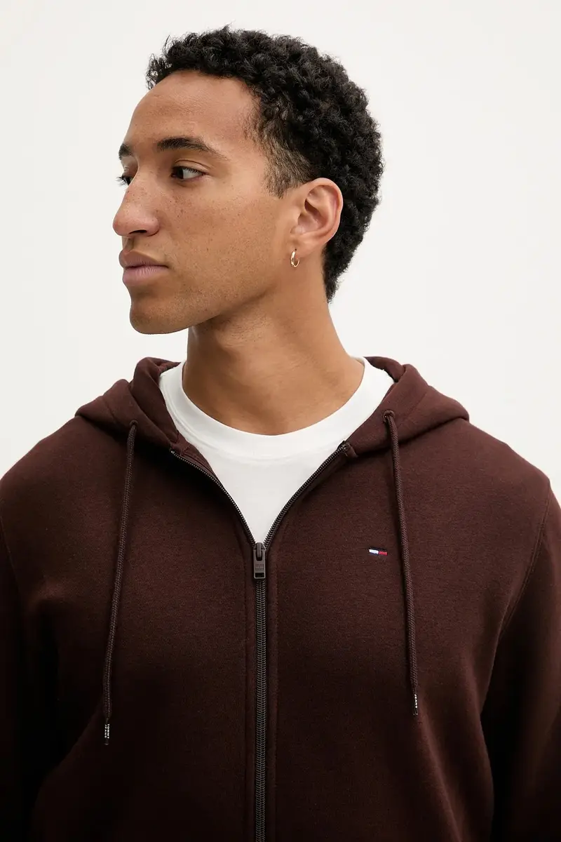 felpa uomo colore verde con cappuccio DM0DM20743 Marrone miniatura 4