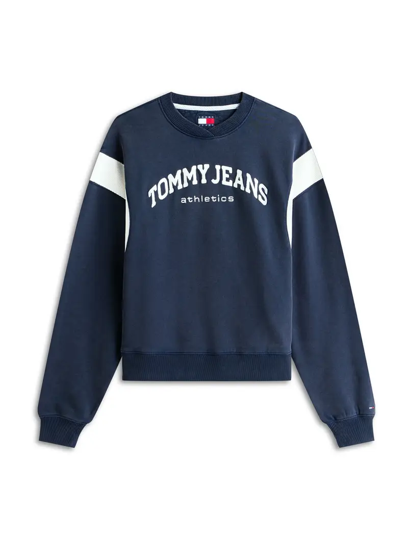 Felpa VARSITY blu / bianco