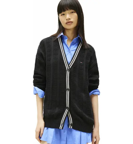 Flag Cable W - maglione - donna Black