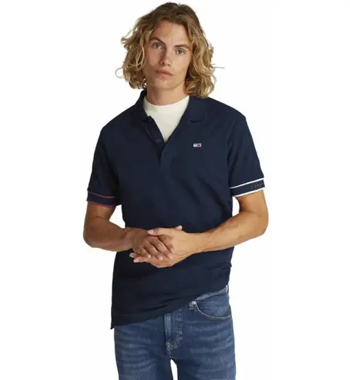 Flag Cuff M - polo - uomo Blue