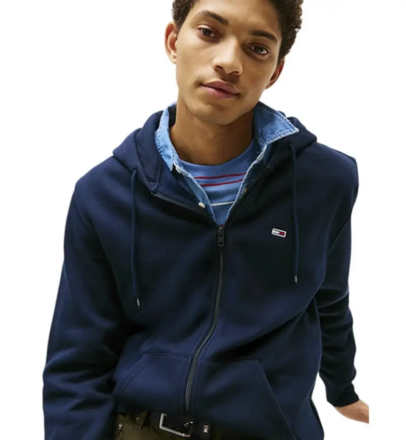 Flag Zip M - felpa con cappuccio - uomo Blue