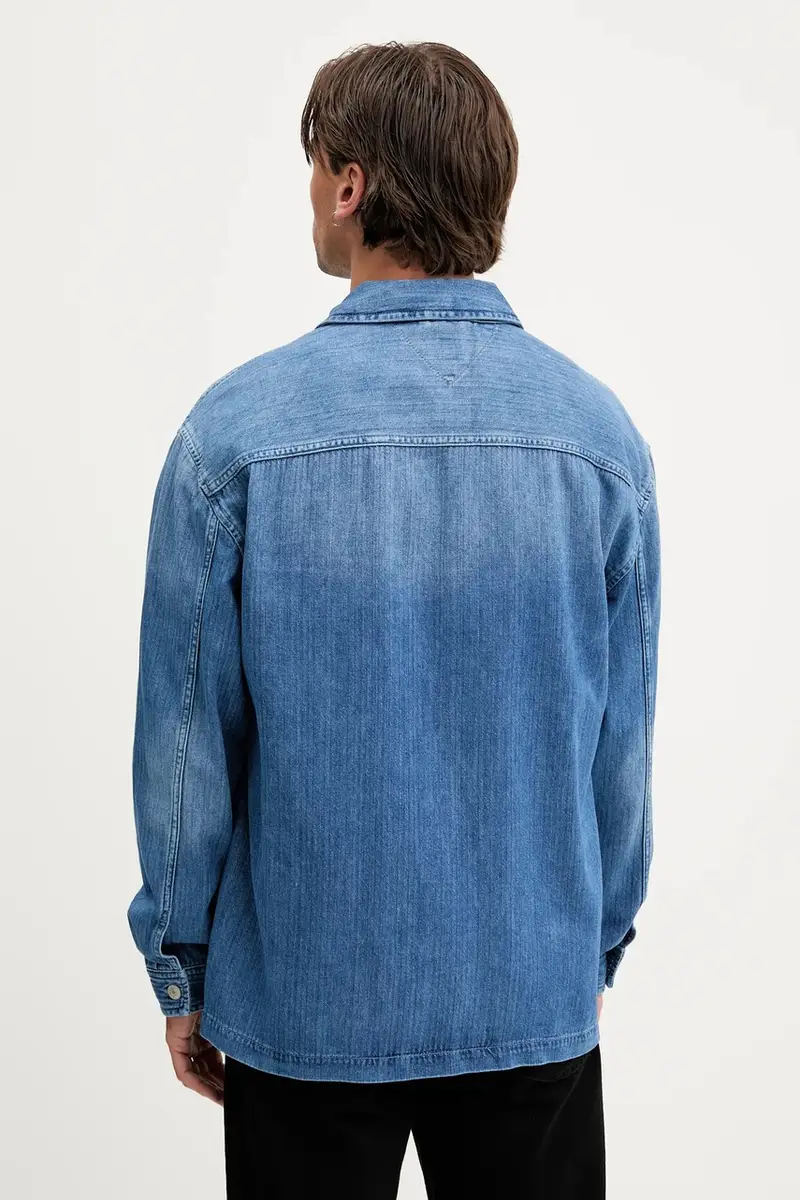 giacca camicia colore blu DM0DM21241 miniatura 3