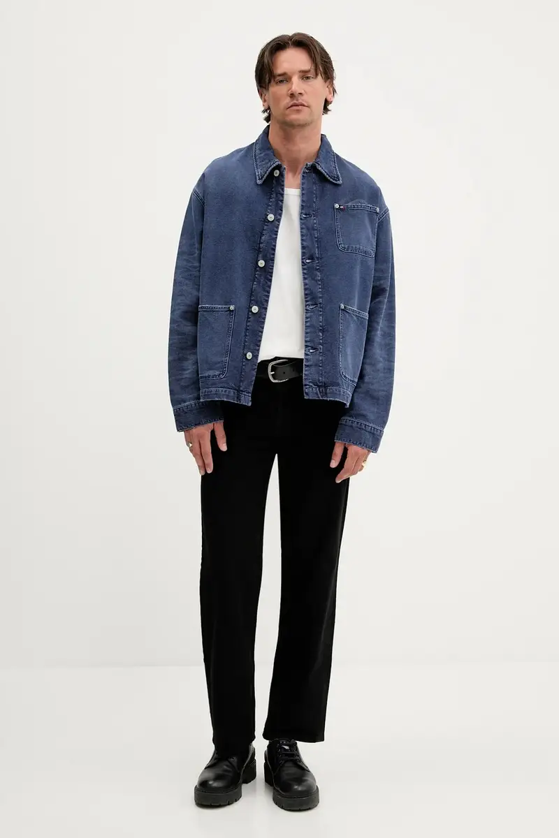 giacca camicia colore blu navy DM0DM21833 miniatura 2