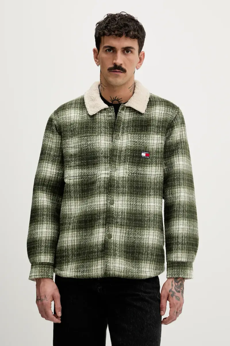 giacca camicia Verde