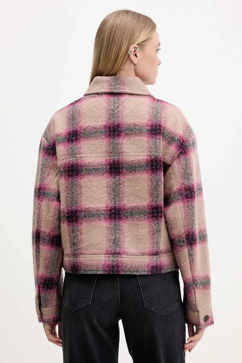 giacca con lana colore rosa DW0DW21662 miniatura 3