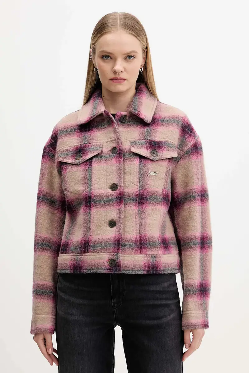 giacca con lana colore rosa DW0DW21662