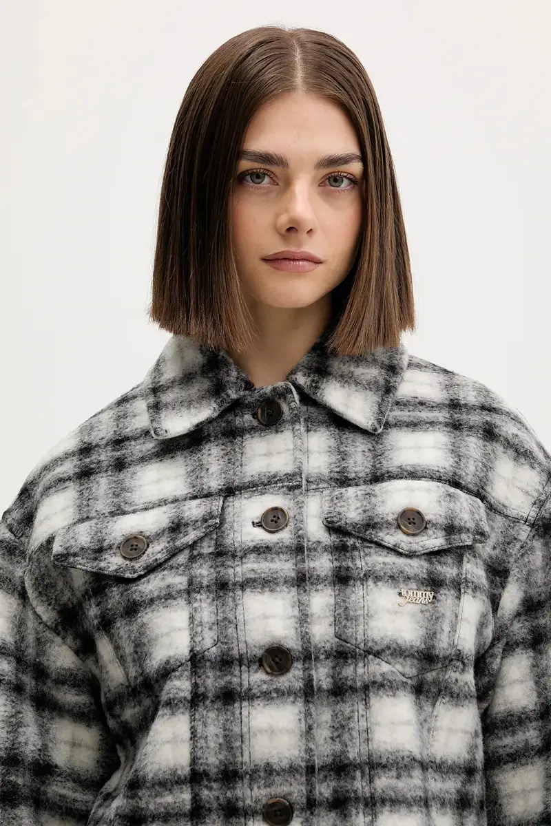 giacca con lana Nero miniatura 4