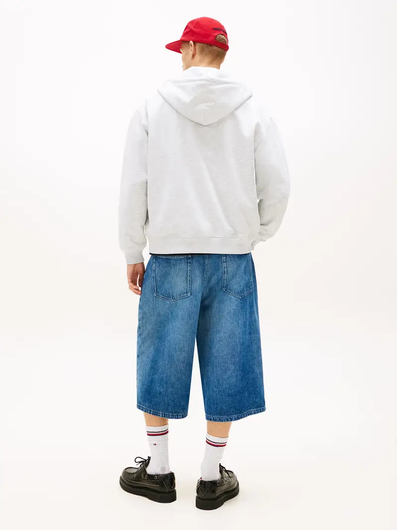 Giacca di felpa 90S bianco sfumato miniatura 3