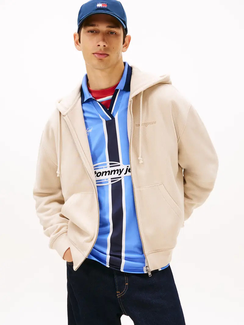 Giacca di felpa '90S' crema miniatura 2