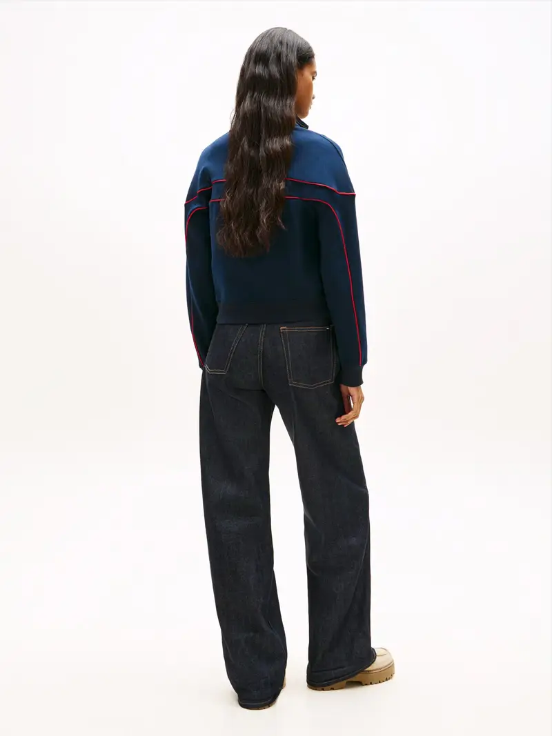 Giacca di felpa navy / rosso / bianco miniatura 3