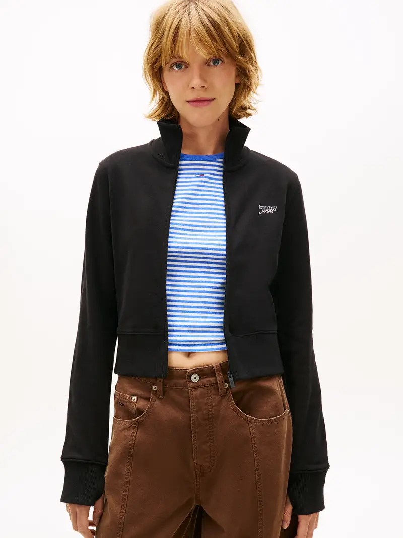 Giacca di felpa nero / argento miniatura 2