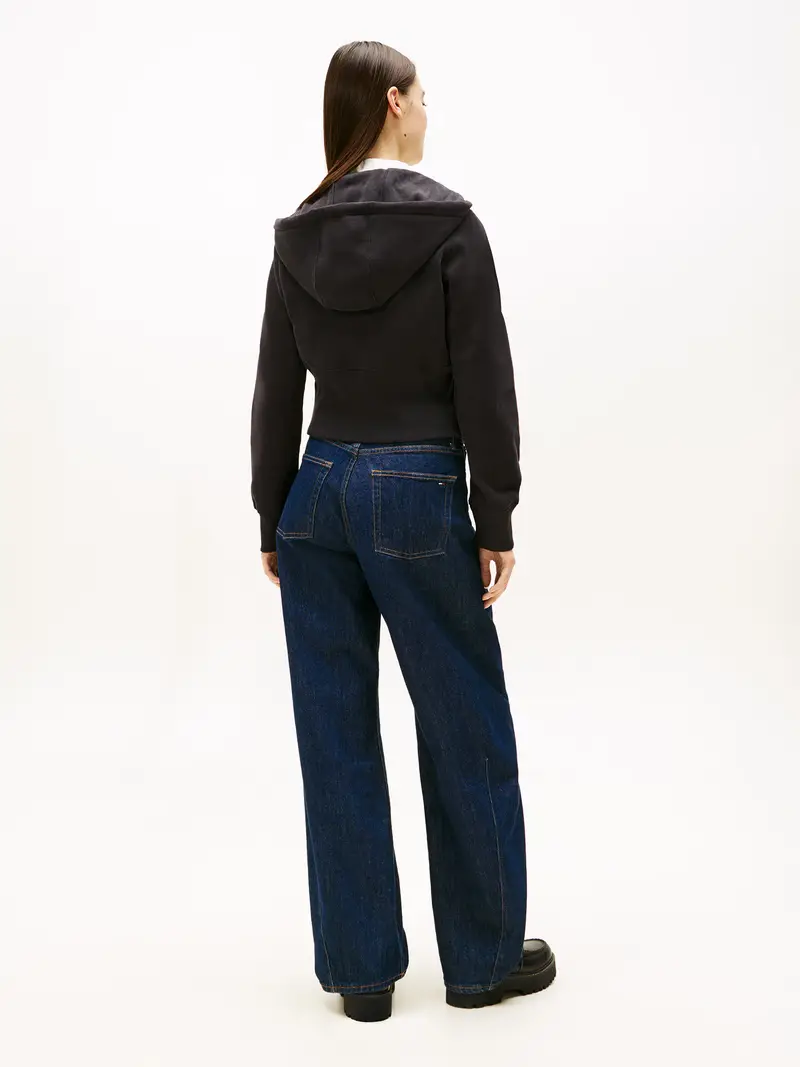 Giacca di felpa nero / bianco miniatura 3