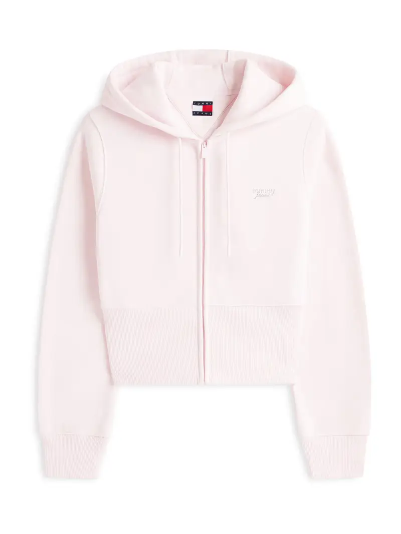 Giacca di felpa rosa pastello