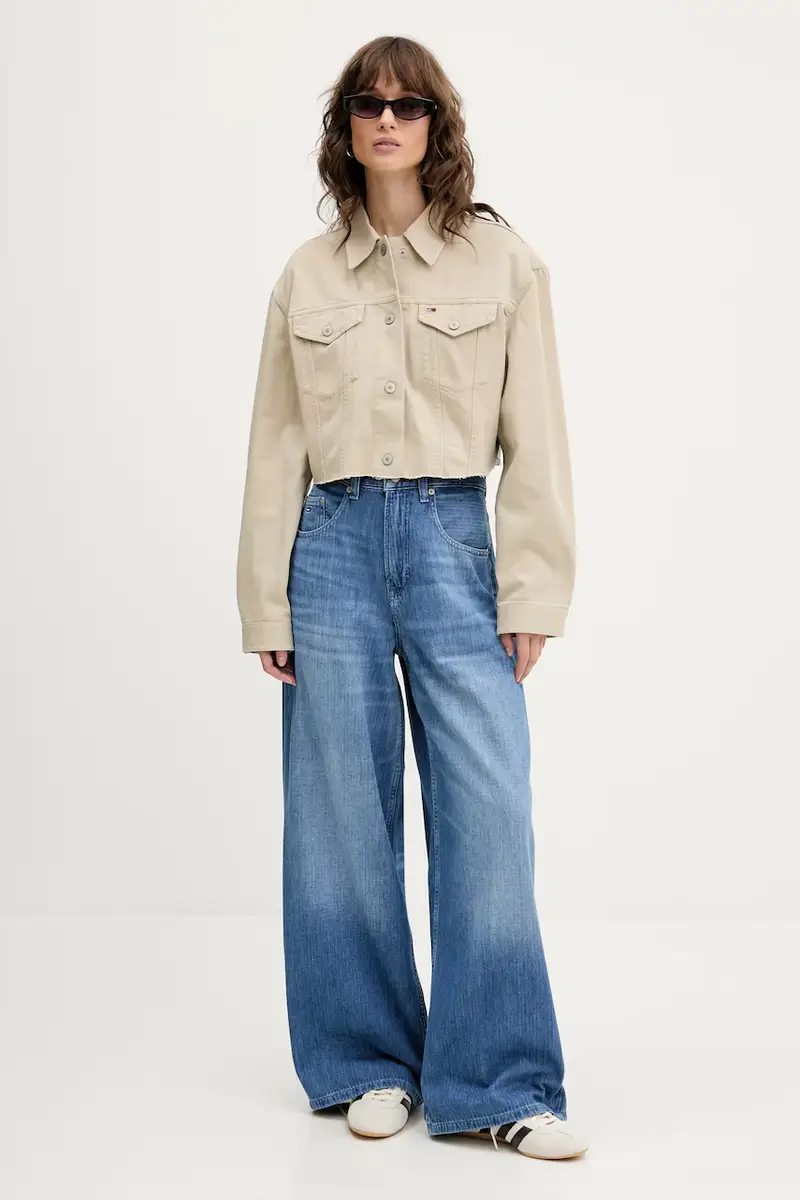 giacca di jeans colore beige DW0DW21431 miniatura 2