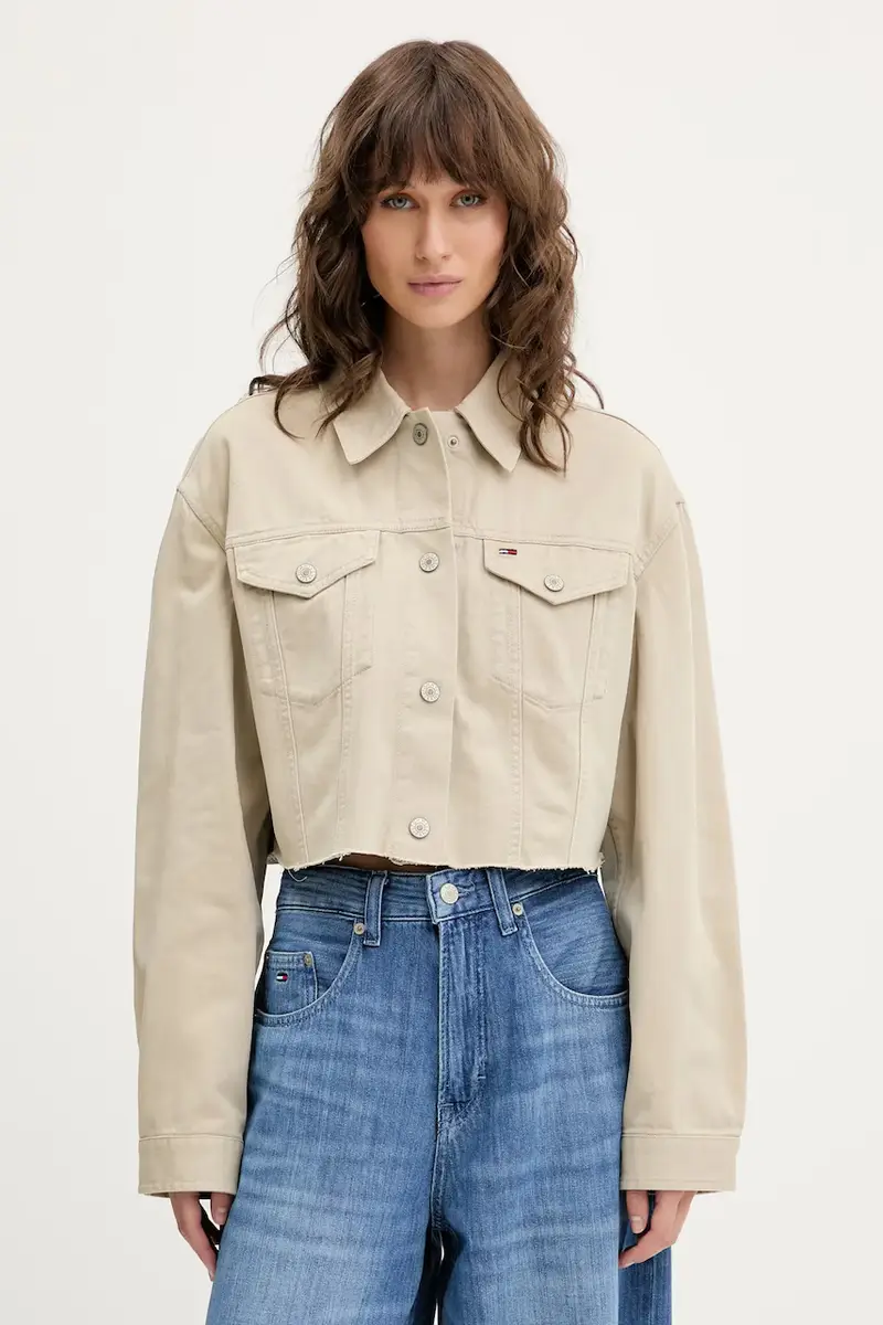 giacca di jeans colore beige DW0DW21431 miniatura 3