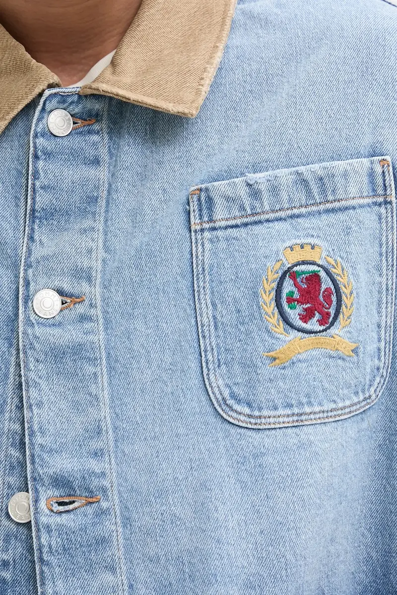 giacca di jeans colore blu DM0DM21049 miniatura 4