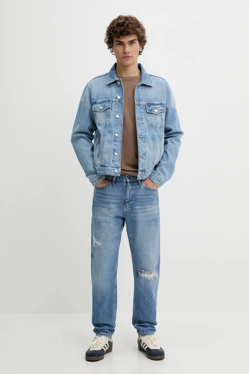 giacca di jeans colore blu DM0DM21916 miniatura 2