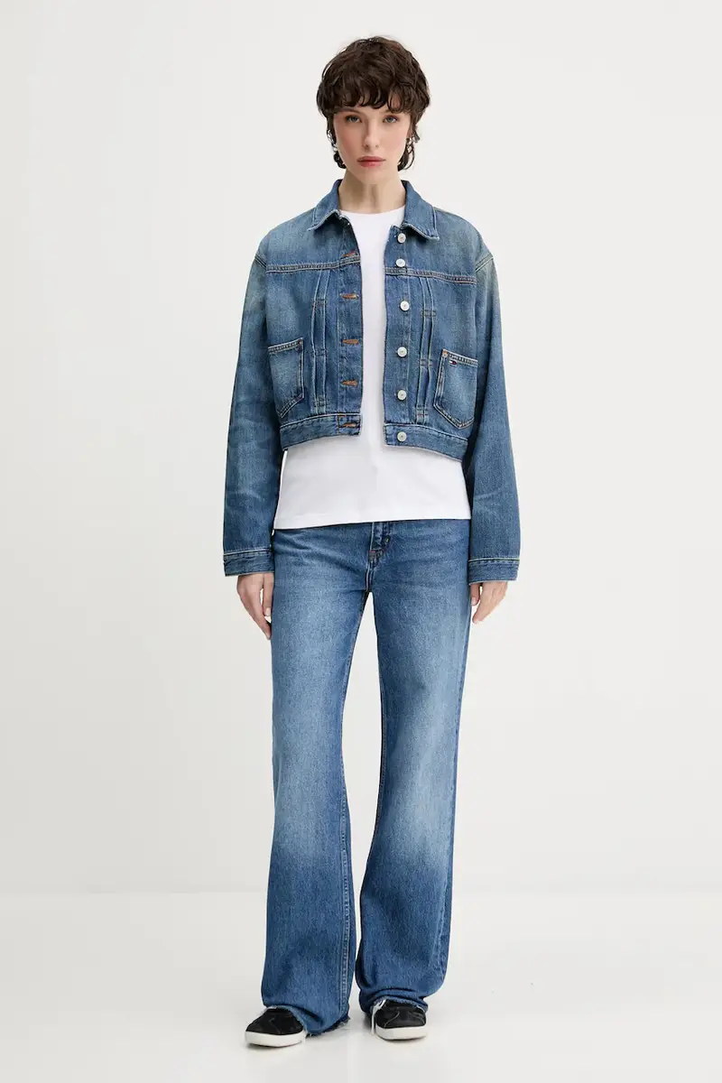 giacca di jeans colore blu DW0DW21061 miniatura 2