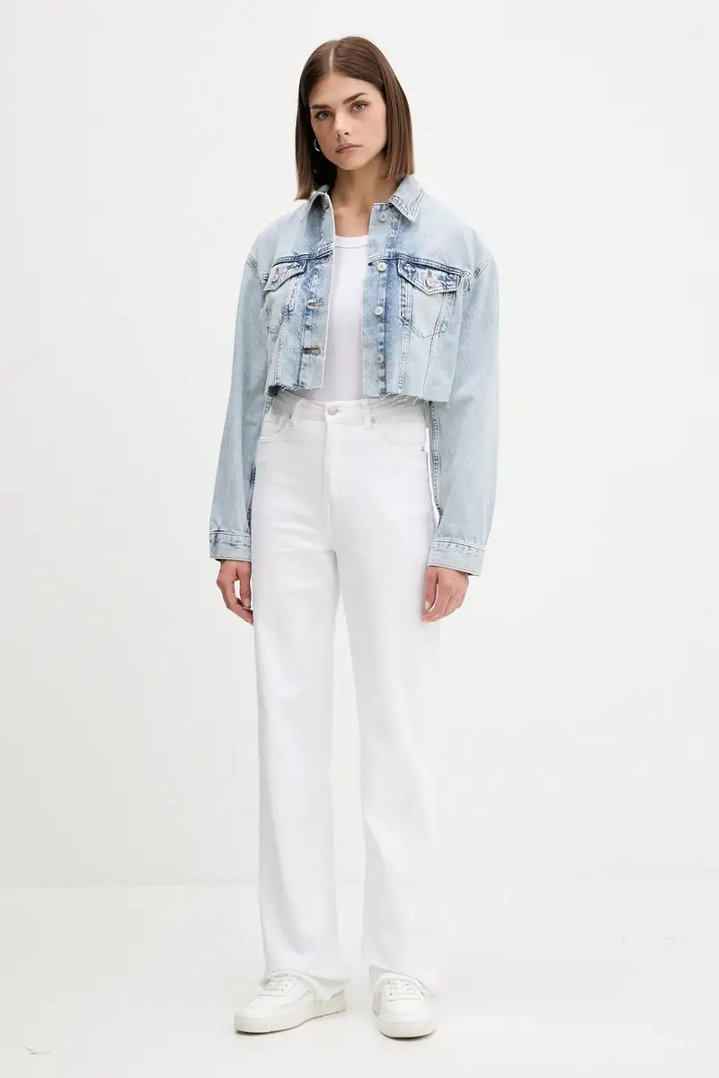 giacca di jeans colore blu DW0DW21063 miniatura 2