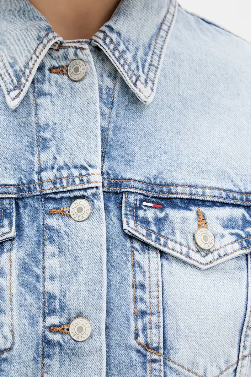 giacca di jeans colore blu DW0DW21063 miniatura 5