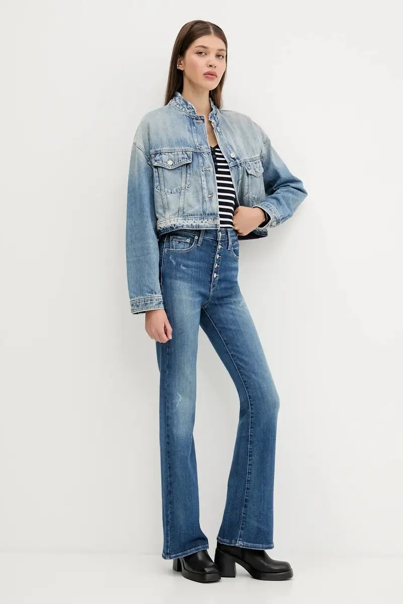 giacca di jeans colore blu DW0DW21195 miniatura 2