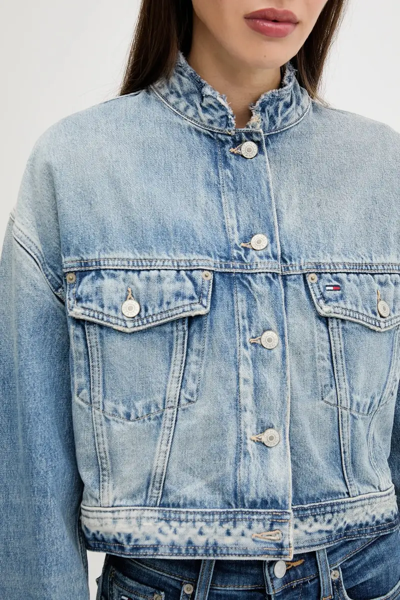 giacca di jeans colore blu DW0DW21195 miniatura 5