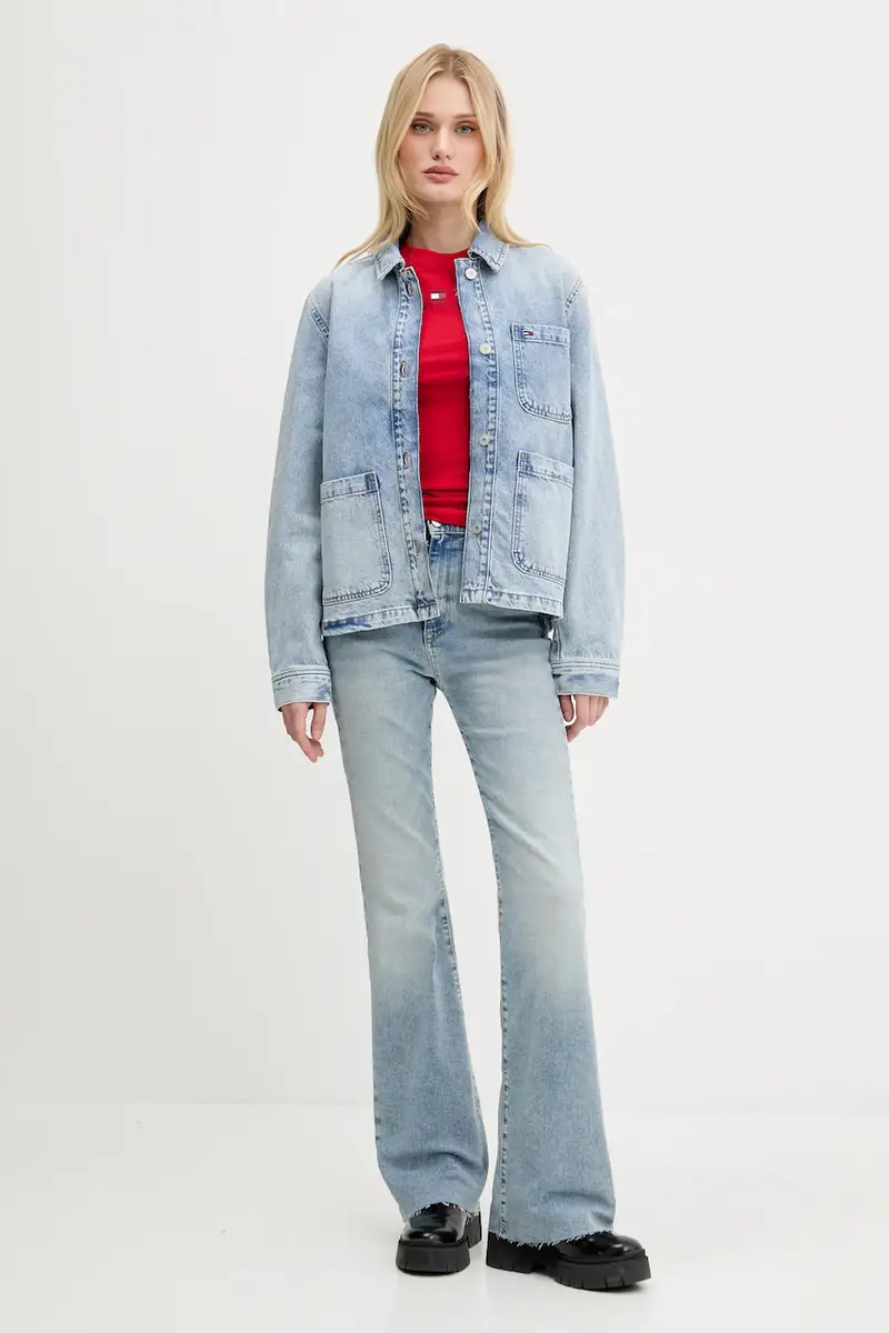 giacca di jeans colore blu DW0DW21411 miniatura 2