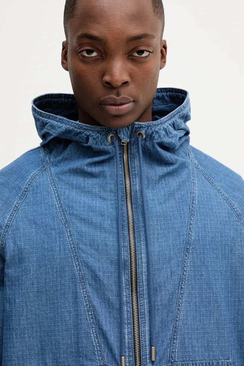 giacca di jeans colore blu navy DM0DM21243 miniatura 4