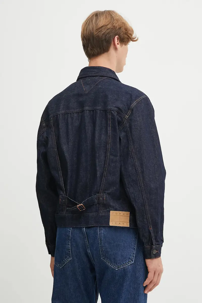 giacca di jeans colore blu navy DM0DM22141 miniatura 3