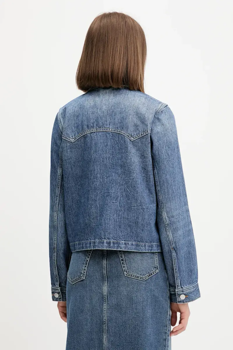 giacca di jeans colore blu navy DW0DW21553 miniatura 3