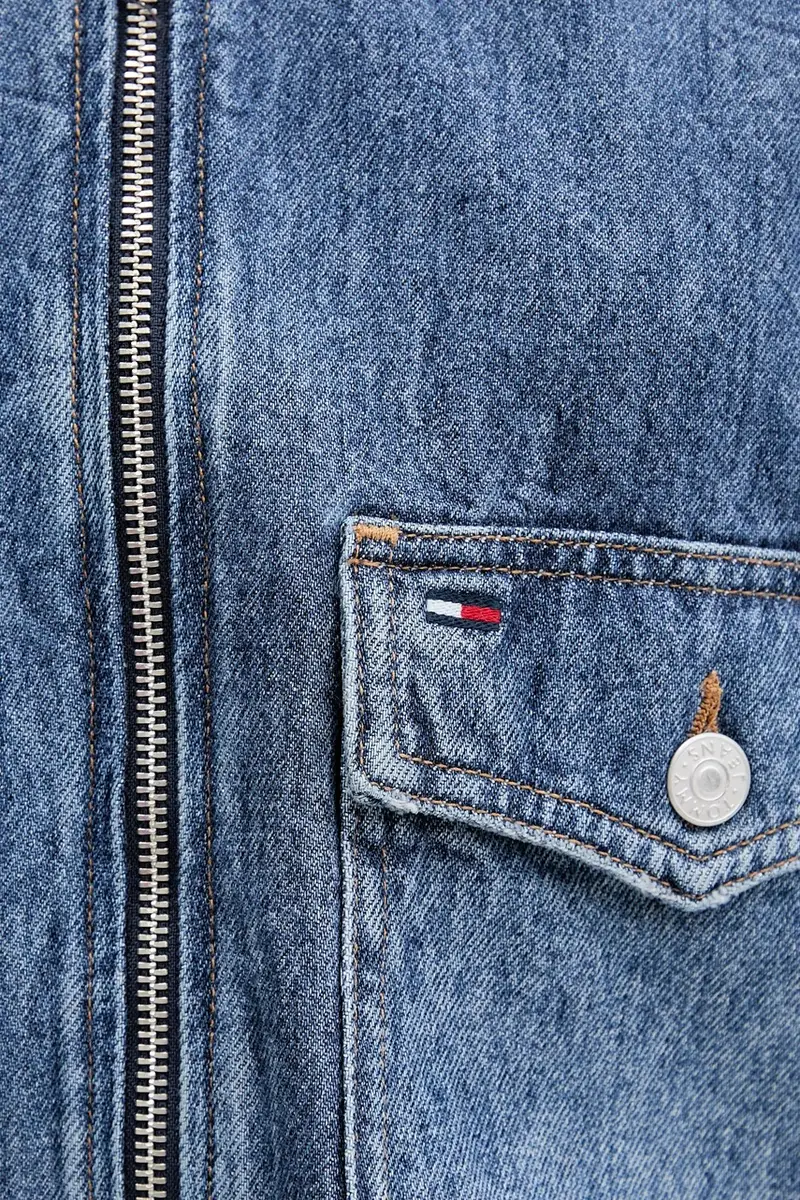 giacca di jeans colore blu navy DW0DW21553 miniatura 5