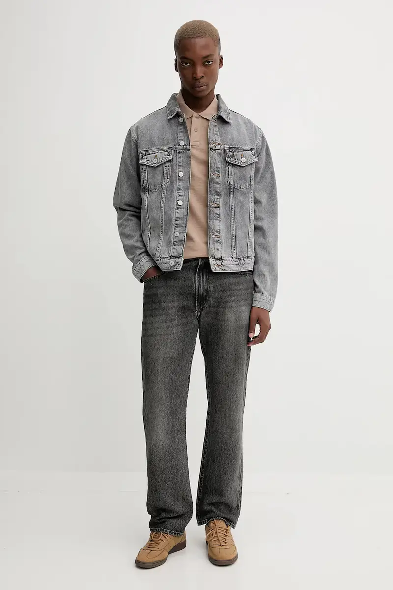 giacca di jeans colore grigio DM0DM21964 miniatura 2