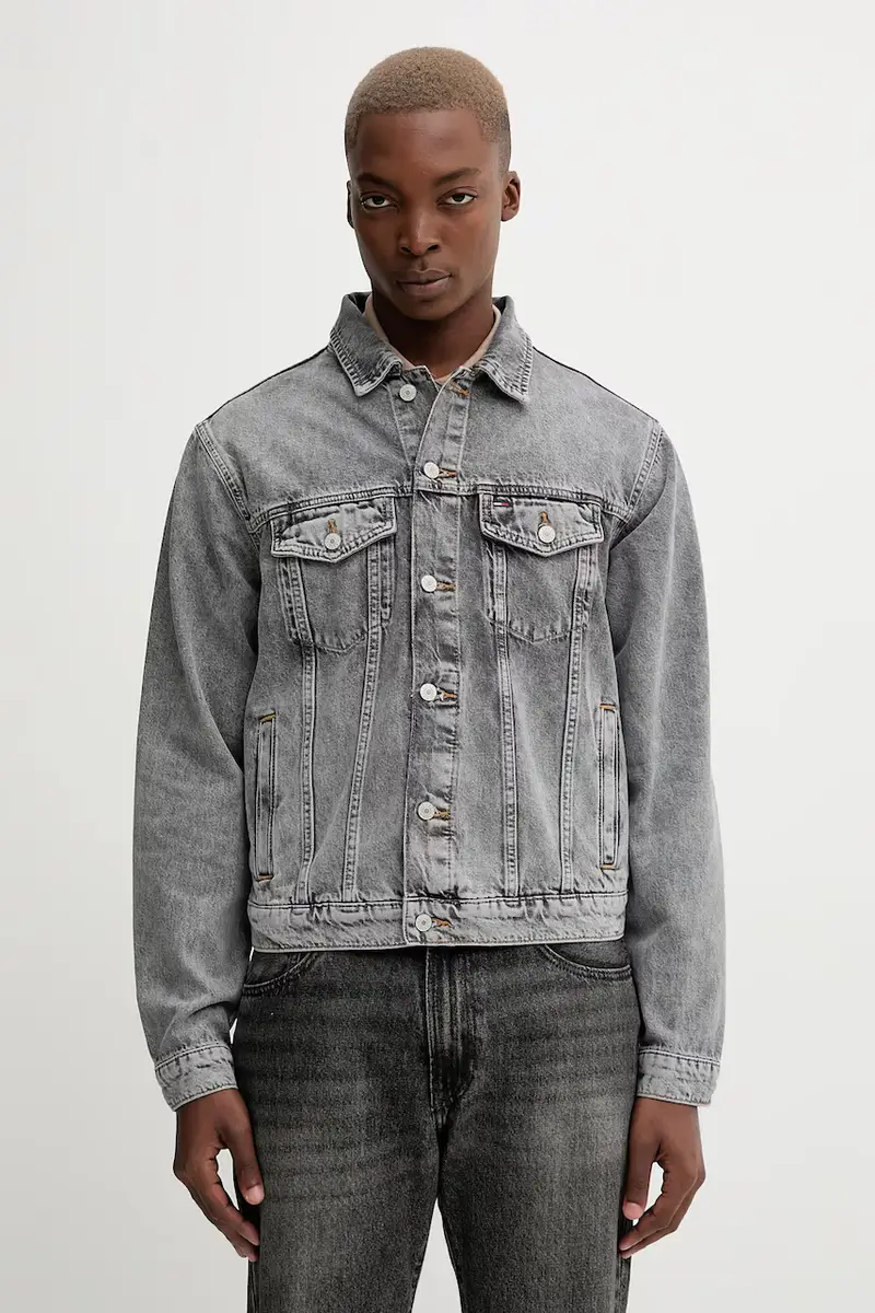 giacca di jeans colore grigio DM0DM21964 miniatura 3