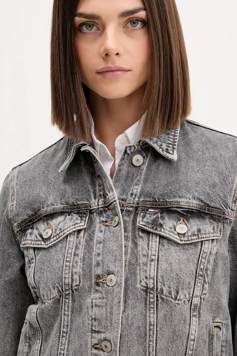 giacca di jeans colore grigio DW0DW21555 miniatura 4