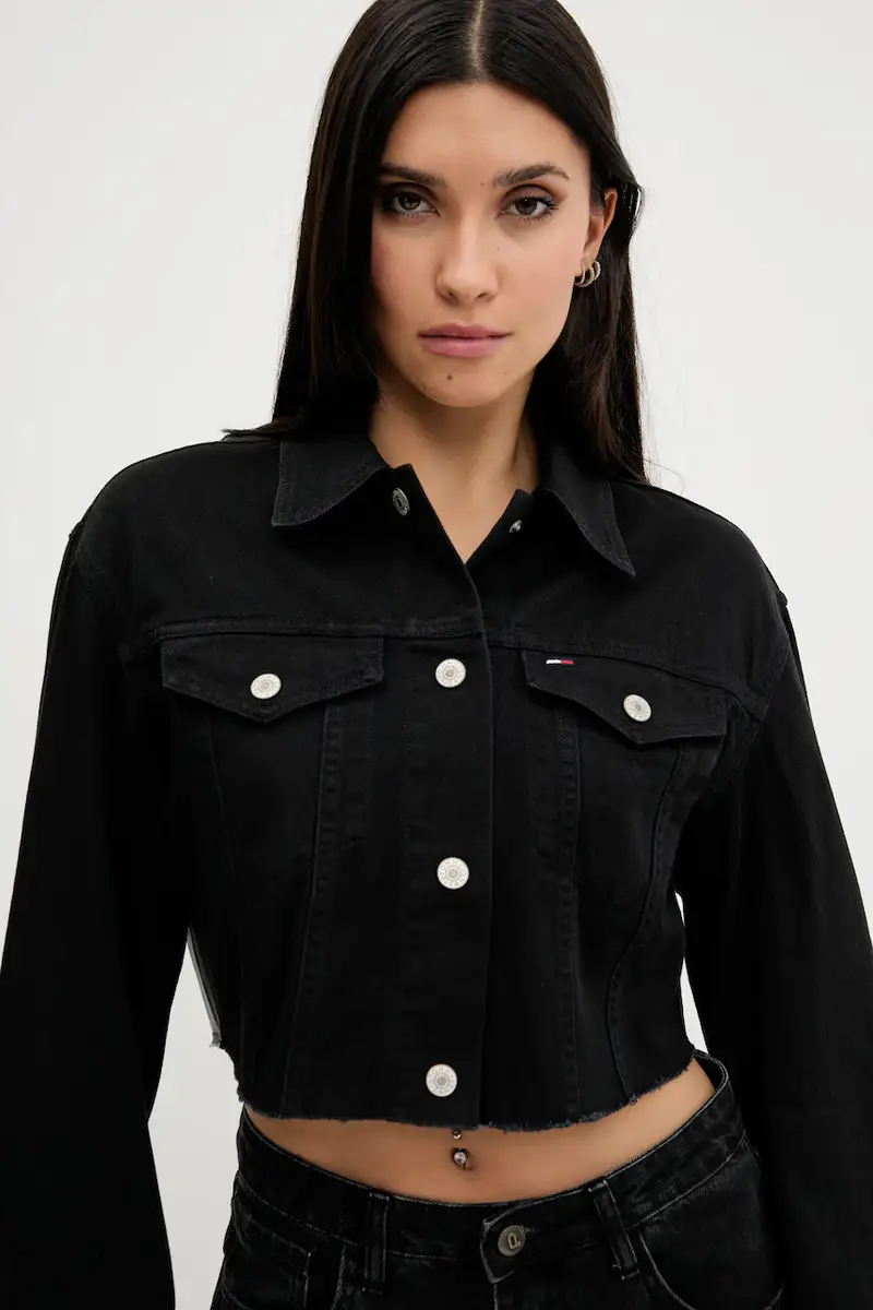 giacca di jeans colore nero DW0DW21431 miniatura 4