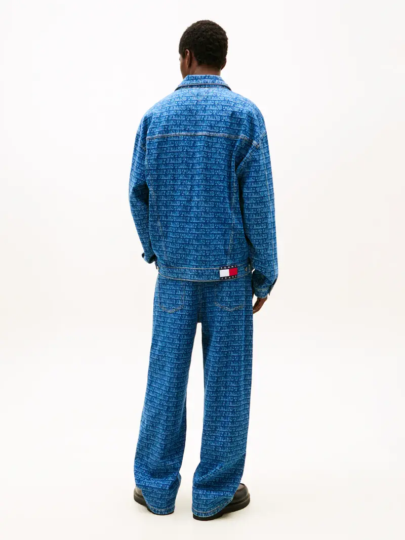 Giacca di mezza stagione 'AOP' blu denim / bianco miniatura 3